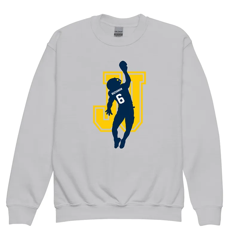 JJ Buchanan Silhouette Youth Sweatshirt Sport Grey — Sport Grey